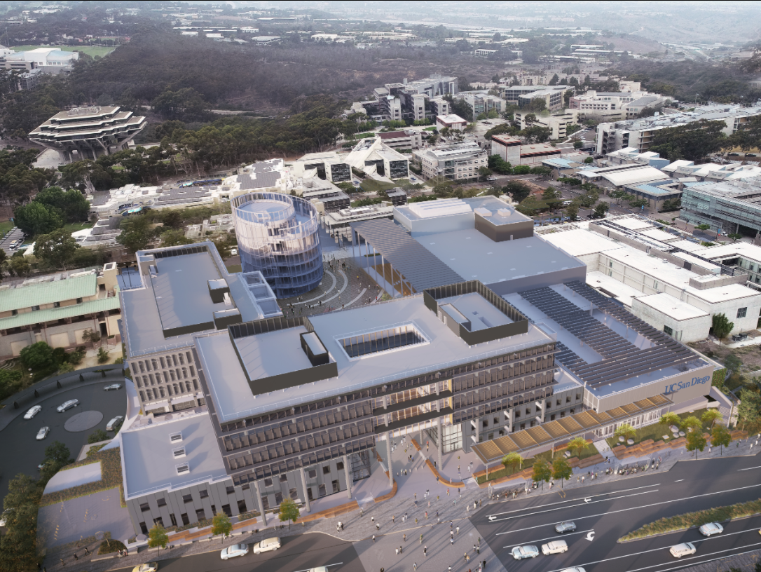 Birds eye view of the new Triton Center